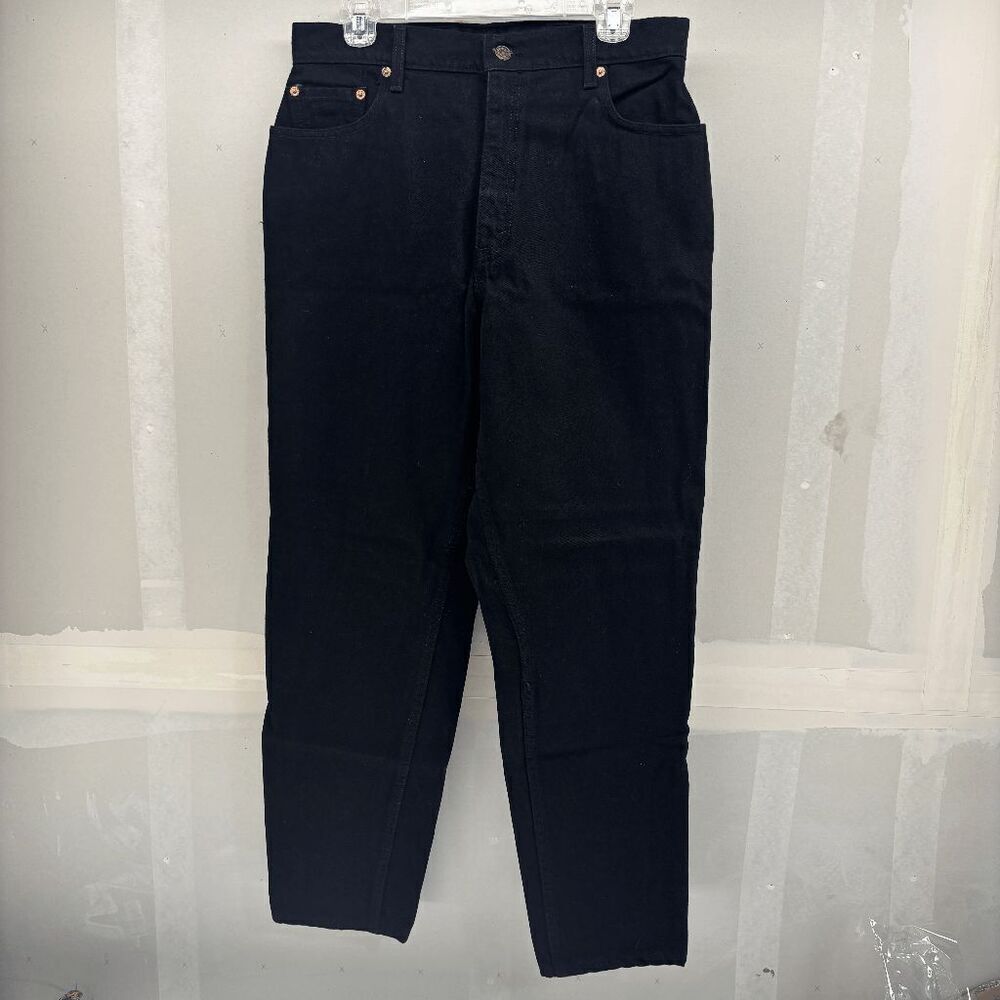 Vintage Levis 551‎ Jeans Womens 14 Black Relaxed Tapered High Waist Mom 90s Y2K